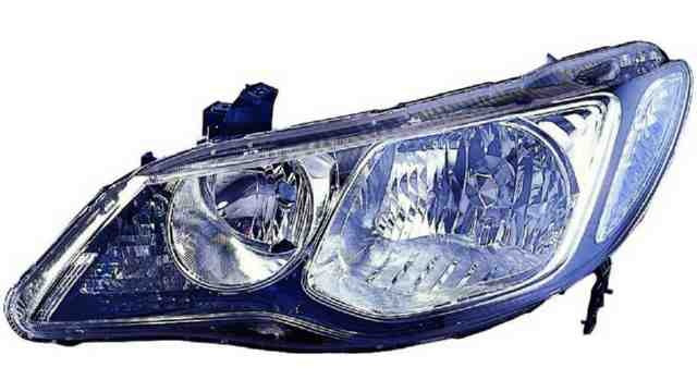 Farol Esquerdo Eletrico Fumado Honda Civic Sedan 4P 06-12