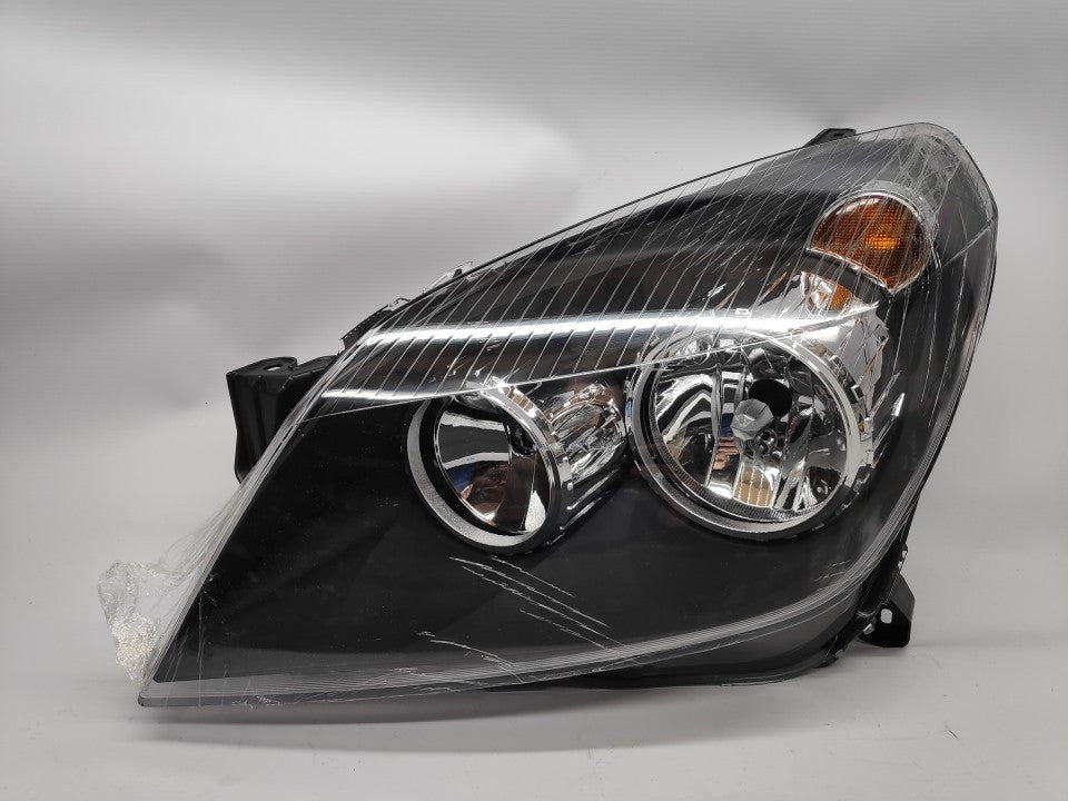 Farol Esquerdo Opel Astra H 04-11 Fundo Preto