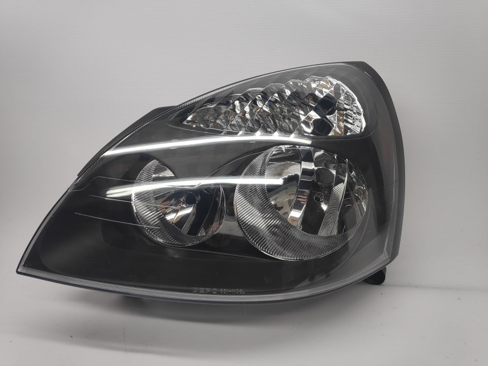 Farol Esquerdo Renault Clio II 01-05 Mascara Preta