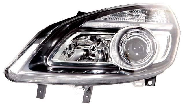 Farol Esquerdo Renault Scenic II 05-08 Aro Preto
