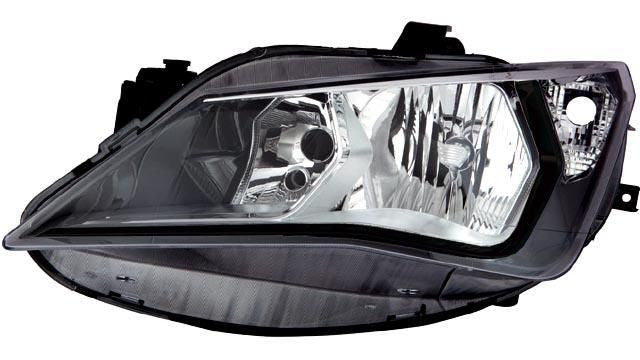 Farol Esquerdo Seat Ibiza 12-17 Anel Preto