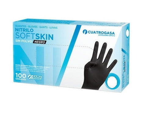 Luvas Nitrilo Soft Preto Tam. M