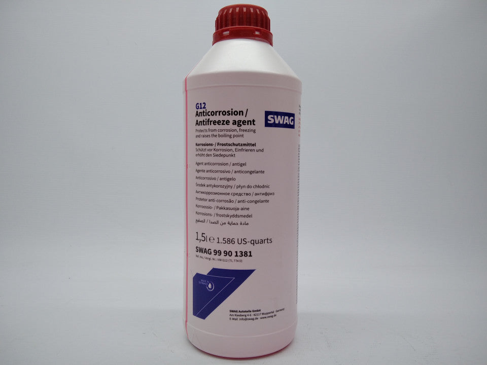 AntiCongelante Swag Vermelho G12 1,5Lt