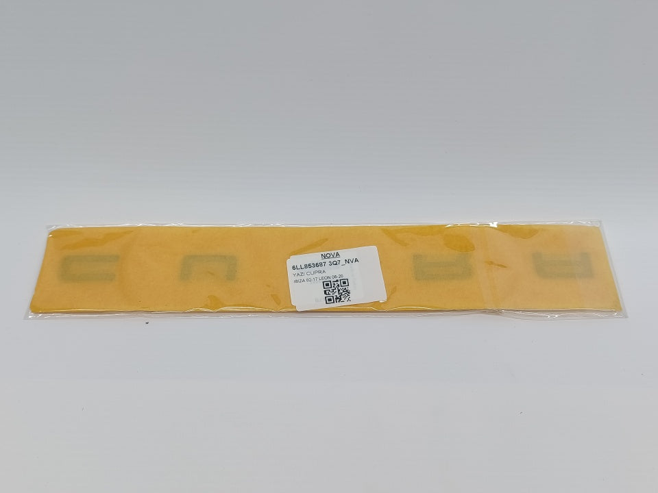 Emblema Letring Traseiro Seat Cupra