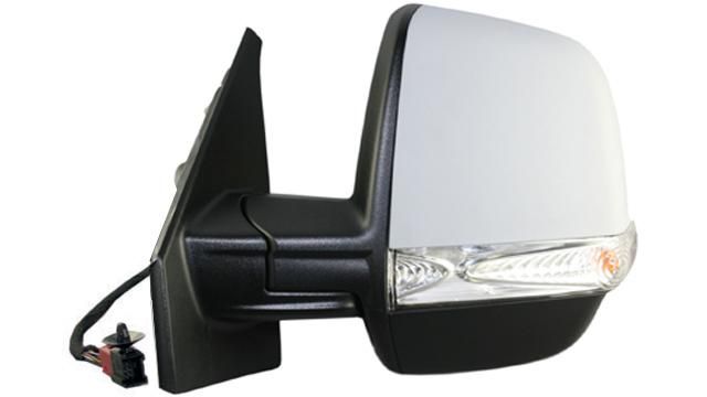 Espelho Direito Eletrico Fiat Doblo 10- Termico P/ Pintar C/ Pisca 2 Vidros