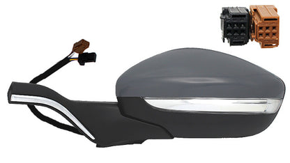 Espelho Direito Rebativel C/ Pisca Sonda e Friso Cromado Peugeot 2008 13-16