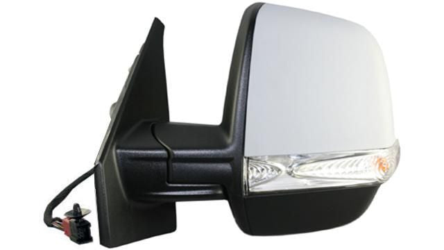 Espelho Esquerdo Eletrico Fiat Doblo 10- Termico P/ Pintar C/ Pisca 2Vidros