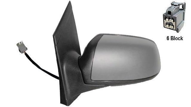 Espelho Esquerdo Eletrico Termico P/ Pintar Ford Focus 04-07