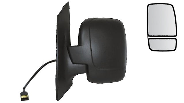 Espelho Fiat Scudo 06-16 Direito Eletrico 2 Vidros