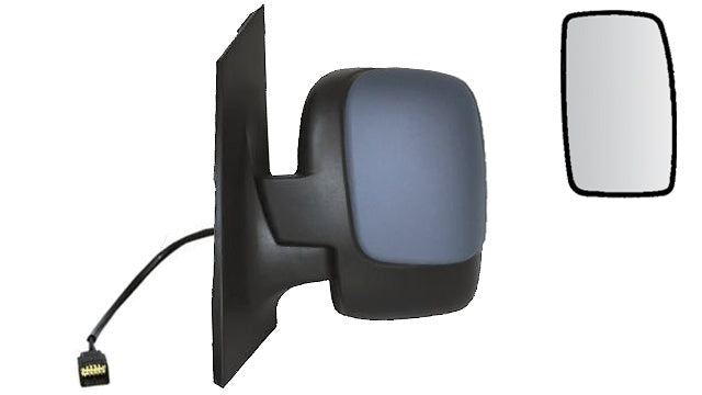 Espelho Fiat Scudo 06-16 Esquerdo Eletrico 2Vidros Termico P/ Pintar
