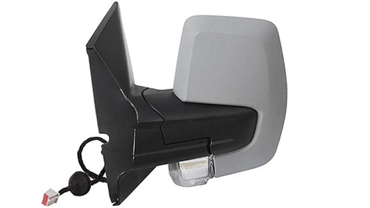 Espelho Ford Tourneo Custom 12- / Transit Custom 12- Esquerdo Rebativel P/ Pintar C/ Pisca Luz Cortesia