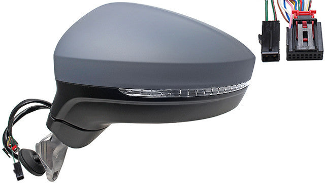 Espelho VW Tiguan 16-20 Esquerdo Rebativel C/ Pisca Luz Cortesia Mem. Assistente Conduçao