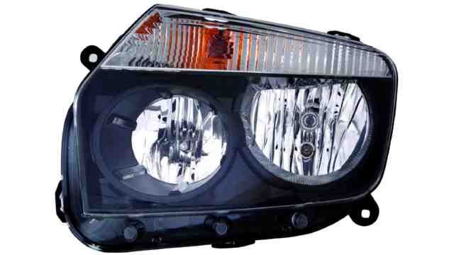 Farol Dacia Duster 10-13 Esquerdo Mascara Preta