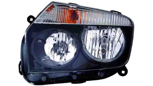 Farol Dacia Duster 10-13 Esquerdo Mascara Preta