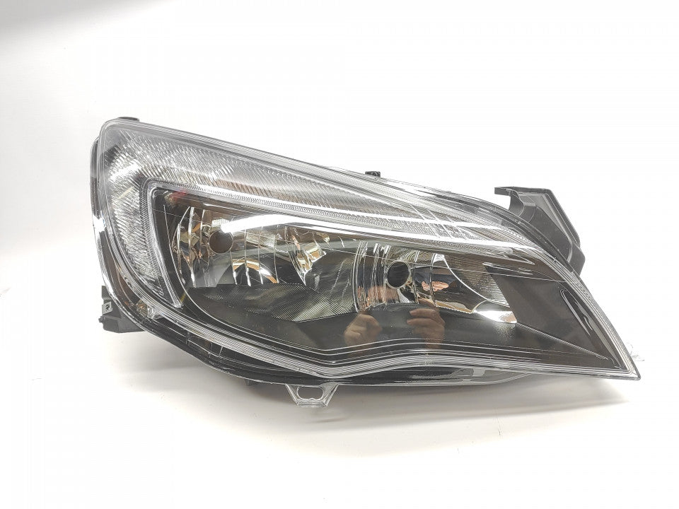 Farol Direito C/ Luz Diurna Opel Astra J 10-16 Mascara Preta