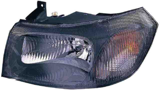 Farol Direito Eletrico Ford Transit 00-06 Mascara Preta