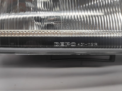 Farol Direito Eletrico Ford Transit 91-00 Lente Plastica