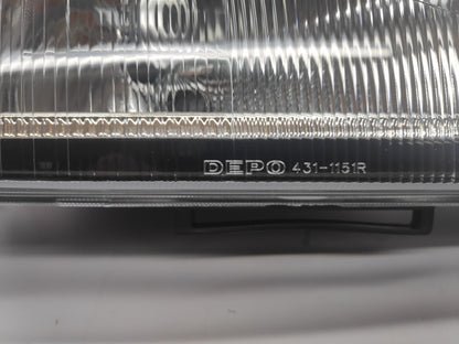 Farol Direito Eletrico Ford Transit 91-00 Lente Plastica