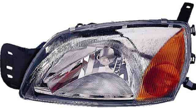 Farol Direito Eletrico Laranja C/ Motor Ford Courier 99-02