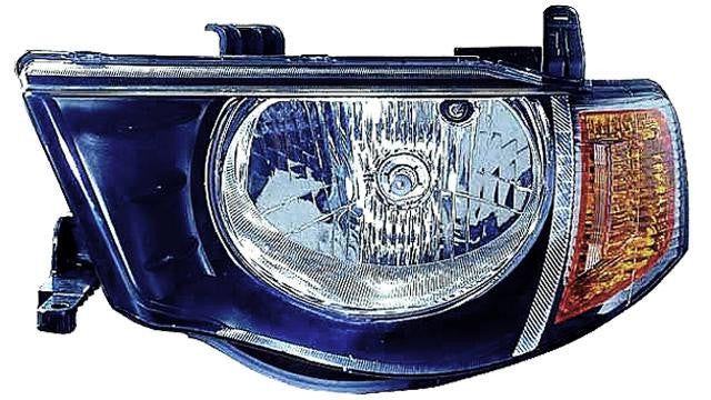 Farol Direito Mitsubishi L200 06- Pisca Laranja