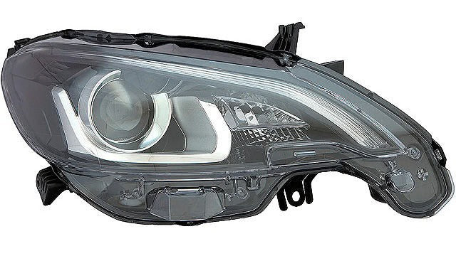 Farol Direito Led Fundo Negro Peugeot 108 15-