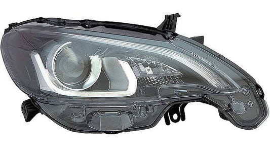 Farol Direito Led Fundo Negro Peugeot 108 15-