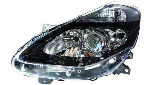 Farol Direito Renault Clio III 09-12 Mascara Preta H1+H7+H7