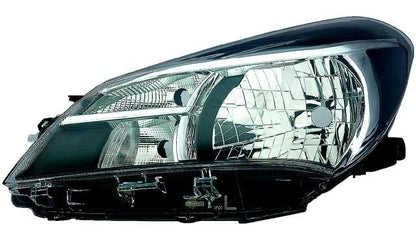 Farol Direito Toyota Yaris 5P 14- Mascara Preta