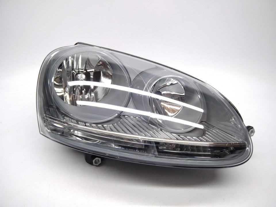 Farol Direito Vw Golf V 03-08 Mascara Cinza