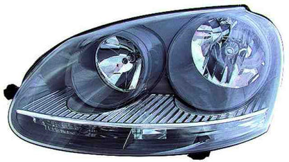 Farol Direito Vw Golf V 03-08 Mascara Cinza