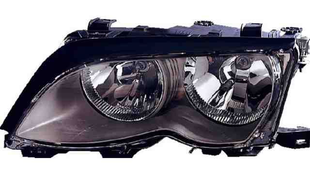 Farol Esquerdo Bmw S-3 E46 4P/ Touring 01-05 Mascara Preta