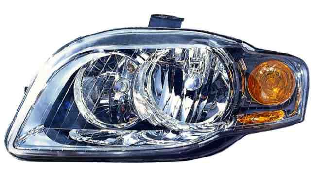Farol Esquerdo Eletrico Audi A4 04-07 Pisca Laranja