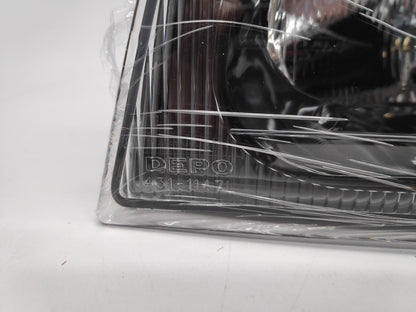 Farol Esquerdo Eletrico Ford Transit 00-06 Mascara Preta