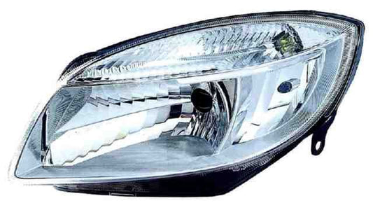 Farol Esquerdo Eletrico Skoda Fabia 07-09 H4