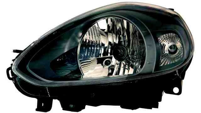 Farol Esquerdo Fiat Punto Evo 09- Mascara Preta