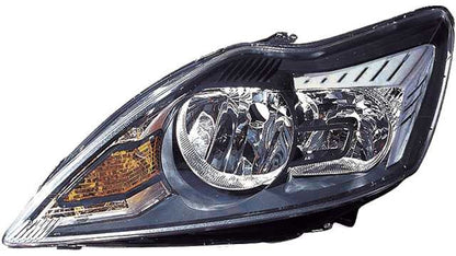 Farol Esquerdo Ford Focus II 08-10 Mascara Preta
