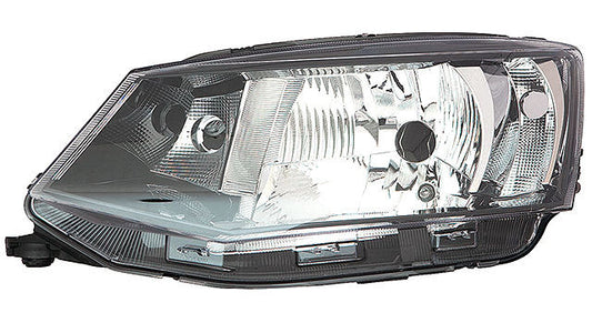 Farol Esquerdo Fundo Negro Skoda Fabia 14-
