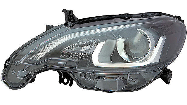 Farol Esquerdo Led Fundo Negro Peugeot 108 15-