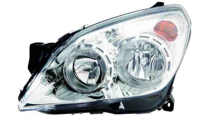 Farol Esquerdo Opel Astra H 07-11 Fundo Cromado