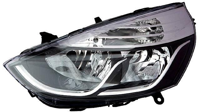 Farol Esquerdo Renault Clio IV 12-16 Fundo Preto