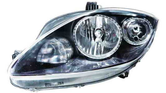 Farol Esquerdo Seat Altea 04-12 Mascara Preta