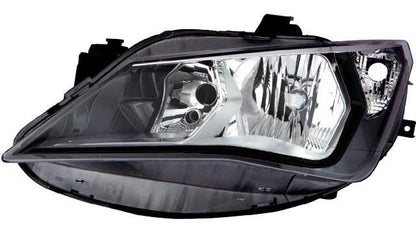 Farol Esquerdo Seat Ibiza 12-17 Anel Preto