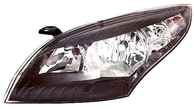 Farol Renault Megane III 08-11 Esquerdo Mascara Preta