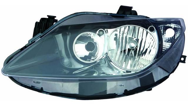 Farol Seat Ibiza 6J 09-17 Direito Mascara Preta