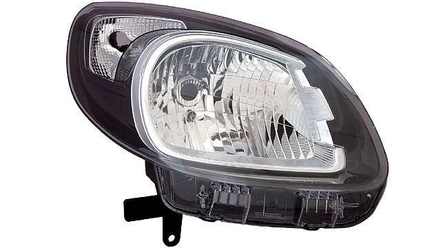 Farol Direito Renault Kangoo IV 13- Aro Preto