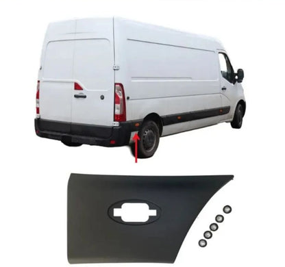 Friso Painel Direito C/Furo Renault Master 10-19 Versao Longa