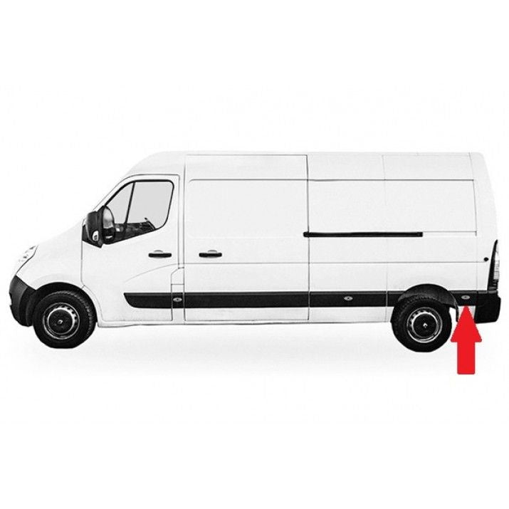 Friso Painel Esquerdo C/Furo Renault Master Opel Movano 10-19 Versao Longa