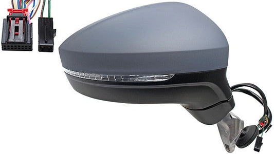 Espelho VW Tiguan 16-20 Direito Rebativel C/ Pisca Luz Cortesia Mem. Assistente Conduçao