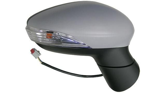 Espelho Direito Eletrico Asferico P/ Pintar C/ Pisca Ford Fiesta 12-