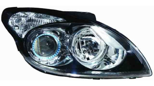 Farol Direito Eletrico Hyundai I30 07-12 Mascara Preta